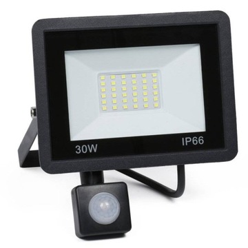 Naświetlacz Halogen LED 30W 230V z czujnikiem ruchu i zmierzchu BLS-30W