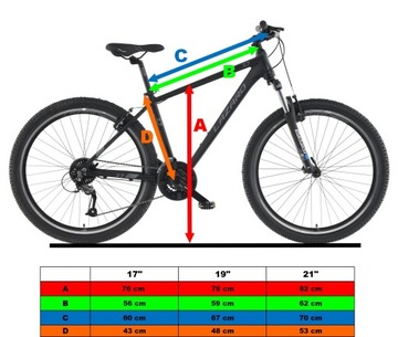 LAZARO R7 V1 МОЩНЫЙ MTB 27,5 ДЮЙМА ЧЕРНЫЙ 21 ДЮЙМ