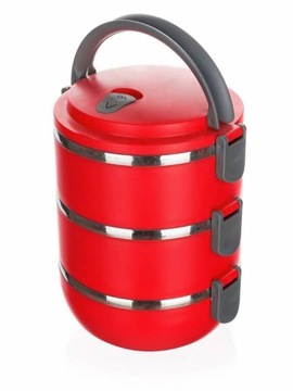 POJEMNIKI na żywność MENAŻKA 1,8L OBIADOWE 3 cz.
