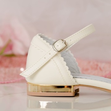 Торжественные туфли для девочек KBD-674 ecru - 39