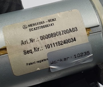 MOTOREK VĚTRNÁ CLONA VĚTROLAPU MERCEDES W207 CABRIO