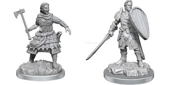 Figurki RPG D&D - Human Fighters