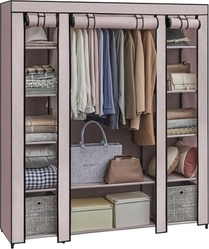 ШКАФ ДЛЯ ОДЕЖДЫ С ПОРУЧКОЙ 150x45x175 ДЛЯ ПОКРЫТИЯ НА ШКАФ В СПАЛЬНЕ