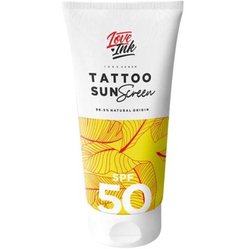 Krem z Filtrem do Opalania Pielęgnacji Tatuażu UV SPF50+ LOVEINK 50ml
