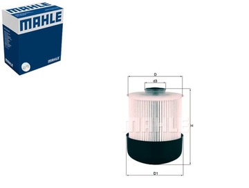 FILTR PALIWA DACIA RENAULT MAHLE