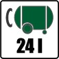 Масляный компрессор 24л, 230В