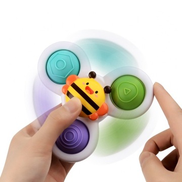 3 X Fidget Spiner Toy Toy Sensory Sandbanking с всасывающей чашкой