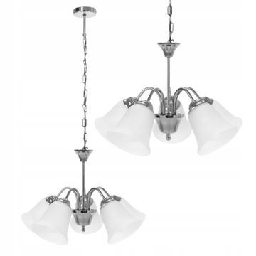 LAMPA WISZĄCA SUFITOWA VINTAGE KLASYKA RETRO Chrom