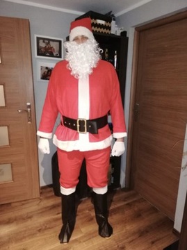 Костюм Деда Мороза, ПУШИК, БОЛЬШОЙ джутовый мешок, ХОРОШИЙ подарочный пакет.