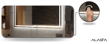 Зеркало для ванной со светодиодной подсветкой 70x80см Osaka