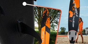 ОГРОМНАЯ надувная доска SUP 365 СМ, ПРОЧНОЕ сиденье, НАБОР Thunder SET