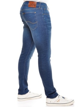 LEE spodnie SKINNY regular DARK BLUE jeans LUKE _ W30 L36