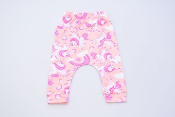 NIEMOWLĘCY KOMPLET SPODNIE BODY CZAPKA PONY Roz 74