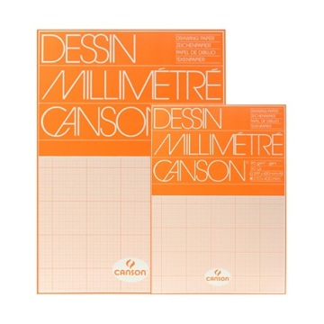 Миллиметровая бумага Canson - А3, 90 г, 50 листов.