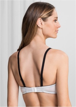 Белый/черный бюстгальтер с чашками R 70 E