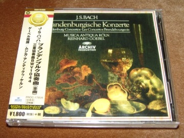 2 Płyty CD J. S. Bach - BRANDENBURGISCHE KONZERTE - R.Goebel, Archiv Japan!