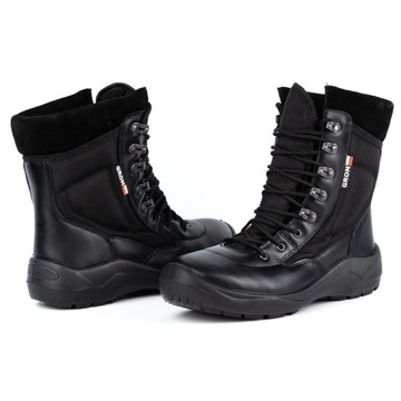 Buty męskie skórzane militarne GROM 1138 czarne 41