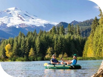 Двухместная надувная лодка Intex Seahawk. Насос + лопасти 68347 МОДЕЛЬ 2024 г.