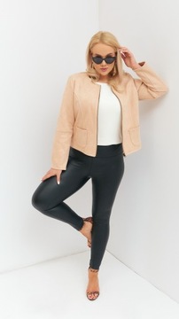 Kurtka Wiosenna Damska Zakiet Ramoneska Skorzana