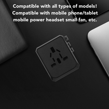 AC100V-240V 4 USB Универсальный портативный дорожный адаптер, международный