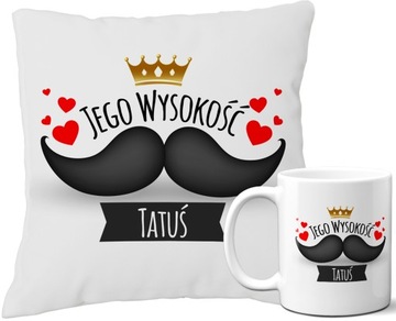 ZESTAW PODUSZKA + KUBEK - PREZENT DZIEŃ TATY OJCA