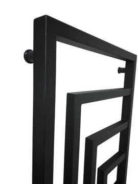 Grzejnik łazienkowy dekoracyjny czarny 165x53 Leya