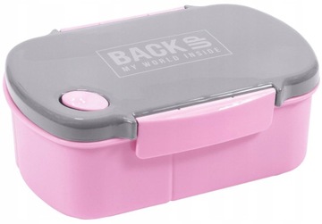 ZESTAW ŚNIADANIOWY BIDON ŚNIADANIÓWKA BACKUP RÓŻOWY