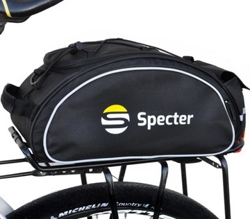 Duża sakwa torba rowerowa na bagażnik 12L odblaski SPECTER wyprawy survival