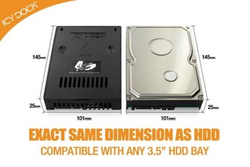 EZConvert MB882SP-1S-2B Конвертер/адаптер без инструментов с 2,5 дюйма на 3,5 дюйма