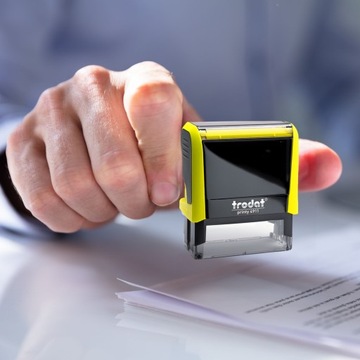 TRODAT STAMP 4911 ДЛЯ 4-СТРООЧНОГО ДИЗАЙНА КОРПОРАТИВНОГО ЛИЧНОГО ОФИСА + ЛАСТИК