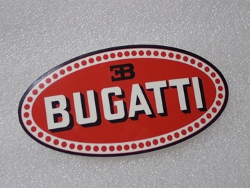 НАКЛЕЙКА С ЛОГОТИПОМ BUGATTI SUPERCARS НАКЛЕЙКА 9,1 x 4,6 см