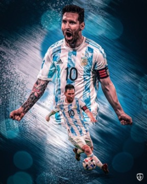 Plakat, Lionel Messi, Argentyna