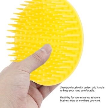 Ручная силиконовая расческа-шампунь для массажа кожи головы GQ