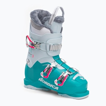 Детские лыжные ботинки Nordica Speedmachine J3 сине-белые 25,5 см
