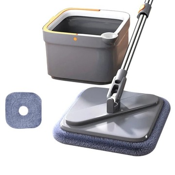 Mop separacja wody Mop kwadratowy z wiaderkie