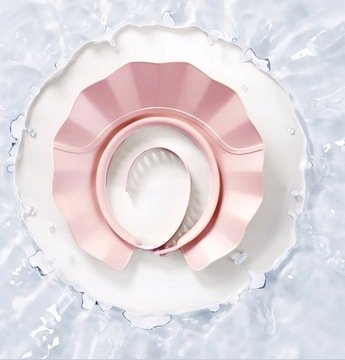 NICEKIDS BATHING ROUNDON, Щиток для МОЙКИ ГОЛОВЫ, для купания детей, РОЗОВЫЙ