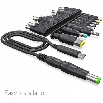 Комплект адаптеров для ноутбука, кабель USB-C — DC 1