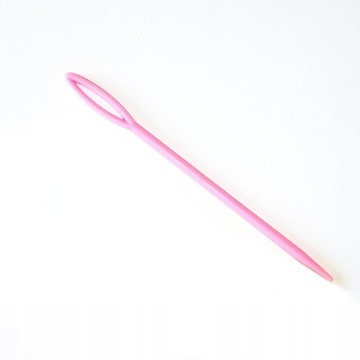 DIY IGŁA 5 cm dla dzieci plastikowa do koralików szycie haft 5 szt