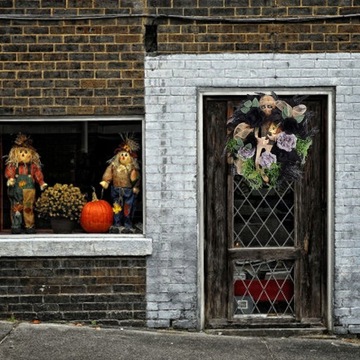 ХЭЛЛОУИН ВЕНОК ШЛЯПА ВЕДЬМЫ НОГА