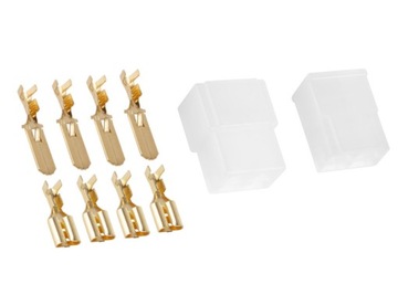 Złącze 4pin konektor 6,3mm kompletne