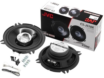 Głośniki JVC 130mm 13cm 250W do AUDI A3 8L 96-03 drzwi przód adaptery