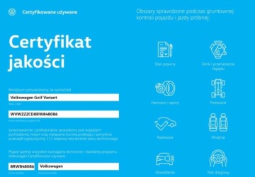 Volkswagen Golf VIII Variant 2.0 TDI 115KM 2024 Volkswagen Golf Variant Variant Life Pakiety, ACC, ergoActive z masazem i, zdjęcie 4