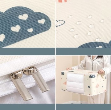 Чехол для большого контейнера для постельных принадлежностей, сумка для одежды, органайзер, одеяло XL на молнии