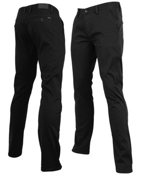 МУЖСКИЕ ЧЕРНЫЕ ЭЛЕГАНТНЫЕ БРЮКИ-ЧИНОСЫ К РУБАШКЕ W39 L32 100-104