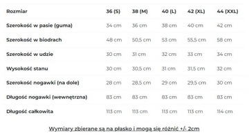 ELEGANCKIE DAMSKIE SPODNIE LUŹNE Z KANTEM I GUZIKAMI CZARNE 44 XXL