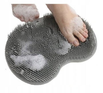 КОВРИК ДЛЯ МЫТЬЯ НОГ СИЛИКОНОВАЯ ШАЙБА МАССАЖЕР ДЛЯ ВАННЫ ДУШ