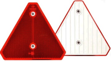 ЗАДНИЙ СВЕТООТРАЖАЮЩИЙ ТРЕУГОЛЬНИК, КРАСНЫЙ, С ВИНТАМИ