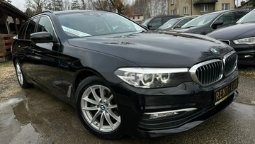 BMW Seria 5 G30-G31 Touring 520d 190KM 2018 BMW 520 190PS OPŁACONY Bezwypadkowy Automat, zdjęcie 1