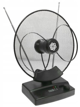 Antena DVB-T2 Cyfrowej Telewizji UHF VHF ze Wzmacniaczem 36dB FM Radiowa