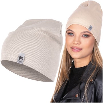 CZAPKA DAMSKA WIOSENNA KRASNAL BEANIE PRĄŻEK